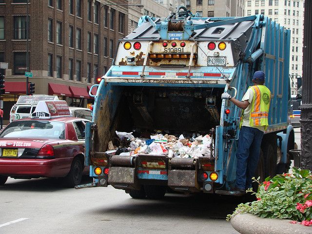 garbage truck driver as one of the high paying jobs in Canada 