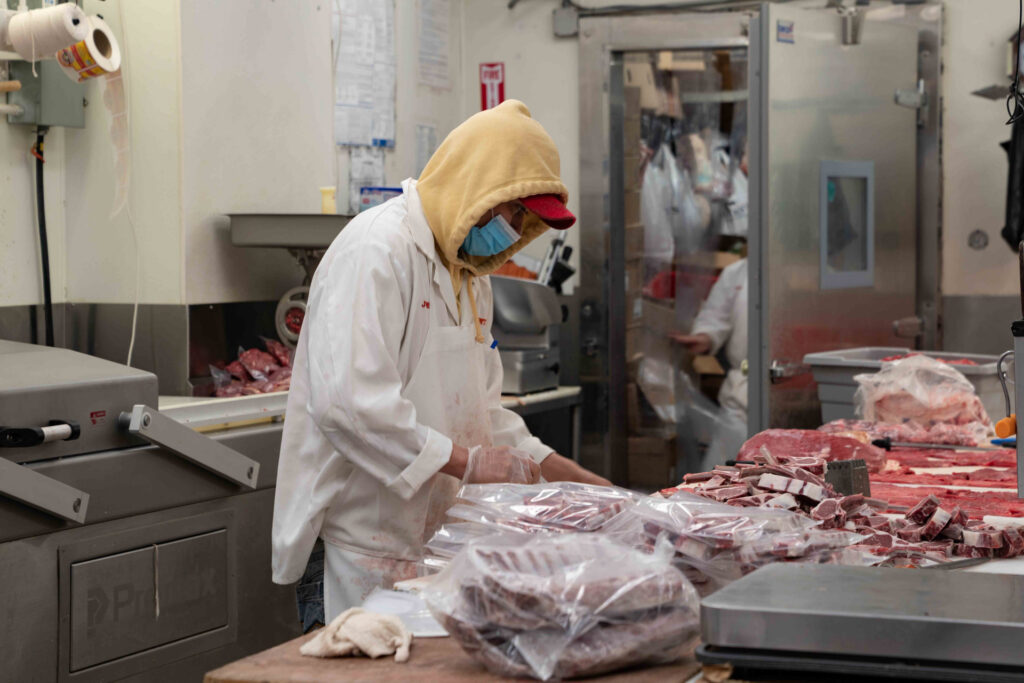 meat packer, one of the jobs under a retail meat cutter